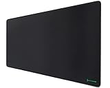 Black Shark Gaming Mauspad XL 900x400x4 mm Schreibtischunterlage mit wasserdichter Oberfläche und Mousepad Rutschfester Gummiunterseite, Schwarz, Manta P3
