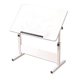 Verstellbarer Zeichentisch für Künstler, Kunstschreibtisch mit Tischstaffeleien, idealer Zeichentisch für Zuhause und Büro, Schwarz, 40 x 60 cm