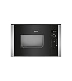 NEFF Eingebaute Mikrowelle Neff HLAWD53N0 - Integrierte Mikrowelle aus Edelstahl und Schwarz - 25 Liter - 900 W [Energieklasse B]\