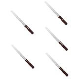 Ciieeo 5st Brotmesser Gravierter Kuchenschneider Scheibenschneider Ausstecher Für Kuchen Kuchenschneiden Kuchenschneider Aus Edelstahl Edelstahlschneider Bäckereibedarf Rostfreier Stahl