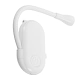 Housoutil Clip-licht Buch Lampe Leseleuchte Clip-leselampe Für Buch Kleine Buchleselampe Buchlicht Lesen Mini-leselampe Clip-on-lampe Clip Auf Leselampe Buchlampen Zum Anklipsen Abs Weiß