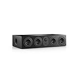 Nubert nuLine CS-64 | Schwarzer Centerlautsprecher | 1 Stück Kompaktlautsprecher | Lautsprecher für Heimkino | Stimmen auf hohem Niveau | Passive Centerbox mit 2,5 Wege Technik Made in Germany