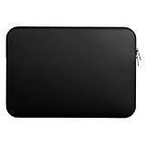 Laptop-Hülle, wasserdichte Tablet-Hülle, stoßfeste Laptop-Schutzhülle, wasserabweisend, leicht, Computer-Tragetasche für verschiedene Notebooks, für Männer und Frauen, Schwarz