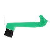 Parliky Hufkratzerbürste für Pferde 18,5cm Steife Borsten Rutschfester Griff Handliches Reinigungswerkzeug für Präzise Hufpflege im Stall