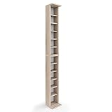 Vicco CD Regal, Sonoma, 21 x 183.6 cm Groß