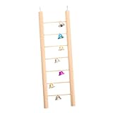KOMBIUDA Sittichleiter Aus Holz Für Vögel Als Kletterleiter Und Trittleiter Geeignet Als Vogel-Spielzeug Und Trainingsleiter Für Papageien Und Andere Sittiche