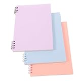 Veemoon 3 Stück Teiliges Dezentes Farben Kleine Langlebige Notizbücher mit Linierter Seite für Büro Schule Tagebuch Planer und Kreatives Schreiben