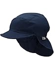 Sterntaler Baby - Jungen Schirmmütze M. Nackenschutz M tze, Blau (Marine 300), 51 EU