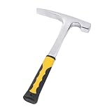 Joskeijky Geologischer Erkundungshammer Spitzer Mineralerforschungs Geologie Hammer Handfelsenhammer, Flacher Mund