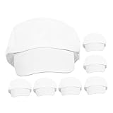 Beaupretty 7 Stück Teiliges DIY Baseballcap aus Baumwolle Verstellbare zum Bemalen Kreative Weiße Sonnenhüte für Jungen und Mädchen für Outdoor-Aktivitäten und kreatives Gestalten