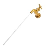 FOMIYES Fließender Auslauf Unsichtbarer Gartenwasserhahn als Kreatives Wasserhahnzubehör für Outdoor Brunnen und Feng Shui Landschaft