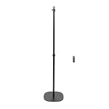 Luocute Projektorständer, um 360° Drehbarer, Ausziehbarer Projektorständer Zur Bodenmontage, 25,6-47,2 Zoll Höhenverstellbar, rutschfeste Unterlage, Kompatibel mit Webcams,