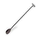 Barlöffel | Rührlöffel Edelstahl | Lacari ORIGINAL Barlöffel gedreht | Für Cocktail Shaker, Rührglas oder Becher | Barlöffel lang 26cm | Cheers Club