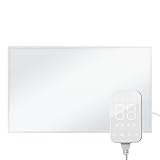 BR Bringer Infrarotheizung 800 Watt mit Steck-Thermostat, WIFI und App - Energiesparende Elektroheizung - Deutsche Qualitätsmarke (weiß)