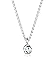 Elli Halskette Damen Basic Solitär mit Kristall in 925 Sterling Silber