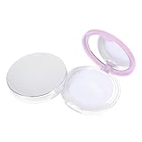 Beatifufu 2 Stück Kompakte Lose Puderdose mit Spiegel und Quaste Nachfüllbarer Reise schminkbehälter Tragbarer Kosmetikbehälter für Losen Puder Platzsparend und Auslaufsicher für Unterwegs
