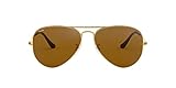 Ray-Ban Damen Aviator Sonnenbrille, Gold (001/33), 55 mm EU