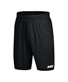 JAKO Trainingshose Kinder Manchester 2.0 Schwarz Gr. 164 I Kurze Sporthose Jungen & für Mädchen mit Elastischem Bund I Ohne Innenslip I 100% Polyester