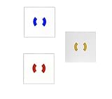 Ersatzglas 80x80mm Dünnglas Scheibe Glas BMA RWA Hausalarm Feuermelder rot blau, Farbe: rot - für BMA