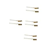 GLEAVI 4 Sätze Reinigungsbürste Pfannenschaber Elektrogrills Grillmaschine Grillen Ofenauskleidungen Pinsel Küche Haushaltsbürste Grilldraht Grillrost Reiniger Kupferkabel 2 Stück * 4