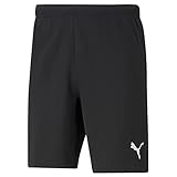 PUMA Herren Teamrise Shorts, Puma Black-puma White, S EU