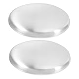 TOPBATHY 2St desodorierende Seife geruchsentferner Edelstahlseife Metallseife für Geruchsentfernung duftseife Geruchsabsorbierende Seife aus Edelstahl Hausbedarf Rostfreier Stahl Silver