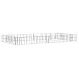 vidaXL Gabionen Hochbeet Blumenbeet Gabione Drahtkorb Steinkorb Pflanzkübel Pflanzbeet Gabionenkorb Steingabionen Verzinkter Stahl 200x100x20cm