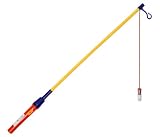 PartyMagix Laternenstab 50 cm LED Laternenhalter mit Lampe Batteriebetrieben Leuchtstab für Kinderlaternen sicher und leicht für St Martin Umzug Kindergarten und Schule