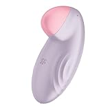 Satisfyer, Vibrator, Auflegevibrator, 'Tropical Tip Connect App', Bluetooth, mit App, verspieltes Design, Farbe:flieder