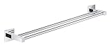 GROHE Start Cube - Doppel- Badetuchhalter (Stichmaß: 600mm, verdeckte Befestigung, Material: Metall), chrom, 41104000