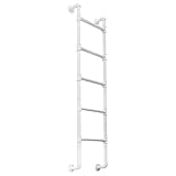 Notfall-Leiter für Zuhause, Keller, Fenster, Brunnenleiter, 99,1 cm/129,5 cm/139,7 cm/149,7 cm/165,1 cm hohe Dachbodenbett-Trittleiter für Wohnheim, Bibliothek, Deck, Wohnmobil, 150 kg Kapazität (280