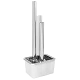 vidaXL Gartenbrunnen mit LED Beleuchtung Säulenbrunnen Springbrunnen Garten Deko Brunnen Zierbrunnen Wasserspiel Silbern 48x34x123cm Edelstahl