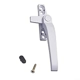 Metallflügel für Fenstergriff mit Schloss Rostbeständige Zinklegierung Ersatzgriff für Türen und Fenster (Weiß Rechts)