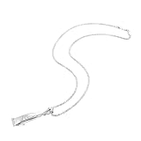 COLLBATH Haarschmuck Barbier Halskette Friseur Halsketten Rasiermesser Pulloverketten Rasiermesser Umhängekette Punk-friseur-halskette Halskette Mit Rasiereranhänger Silver Stahl