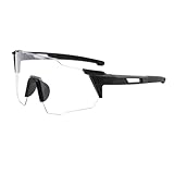 Photochrome Fahrradbrille – UV-Brille zum Fahren | Polarisierte Gläser mit adaptiver Tönung, leichtem Rahmen, Anti-Glare-Beschichtung und Rundum-Passform für , Angeln, Baseball und Outdoor-Sport