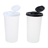 Set Mit 2 Salz Und Pfefferstreuern Feuchtigkeitsbeständigem Kunststoff Gewürzspender Gewürzflaschen Für Picknicks Und Camping