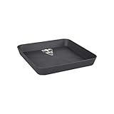 elho Loft Urban Untersetzer Eckig 28 - Untersetzer für Außen & Zubehör - Ø 27.5 x H 3.8 cm - Schwarz/Anthrazit