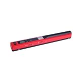 Schnelle Scangeschwindigkeit Tragbarer HD-Hochgeschwindigkeits-Farb-A4-Handscanner for Dokumentenfotos, Mini-Taschen-Farbscanner, A4-HD-Scanner Reisefreundlicher mobiler Scanner (Color : Rood, Size