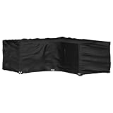 Schutzhülle für Gartenmöbel, für den Außenbereich, Abdeckplane, Gartenmöbel, wasserdicht, UV-Schutz, mit L-Form, 12 Ösen, 185 x 185 x 70 cm