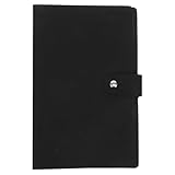 Ciieeo Rechnungsalbum Dokumentenmappe aus Dickem Pu und Pvc Tragbarer Büroorganizer mit 10 Fächern Multifunktionales Ablagealbum für Büro Schule und Zuhause