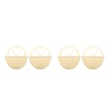 Milisten 2 Sätze Imitation Rattan Blumenkorb Wandtopf Wandpflanzer Draußen Grün Wandhalter Blumenampel Wandmontage Pflanzgefäß Wandhängedekoration Wandblumentopf Plastik Beige 2 Stück * 2