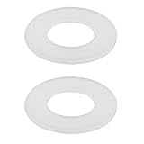 EuAcesry 2 Stück Unterlegscheibe für Ablassventil, 6,3 x 6,3 x 0,3 cm, Silikondichtung für WC-Tank, Ablaufzubehör, Waterstop-Dichtung für Ablassventil
