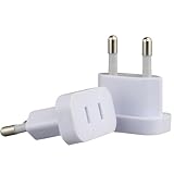 Adapter von USA nach Europa - Internationaler Konverter, kompakter Adapter für Reisen Business Rucksack Kreuzfahrten Flughäfen Europa