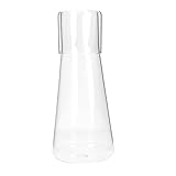 VOSAREA 1 Set Praktische Wasserkaraffe Aus Transparente Karaffe Für Zuhause Ideale Tischdekoration Und Schlafzimmer Zubehör 900ml Kapazität Für Erfrischende Getränke