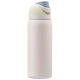 Owala FreeSip Isolierte Edelstahl Trinkflasche mit Strohhalm, 945 ml – BPA-frei, optimal für Sport, Fitness, Outdoor und Reisen, Iced Breeze