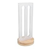 Segrehy KAFFEE-KAPSELHALTER-ORGANISATOR AUS BAMBUS-ACRYL, 28 KAPAZITÄTEN, POD-REGAL, KÜCHENKÜHLSCHRANK, KAFFEE-LIEBHABER