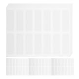 WEKAMOS 60 Blatt Selbstklebende Blanko Etiketten Praktische Namens Preisschilder für Büro Schule Haushalt Vielseitig Beschreibbar und Einfach zu Verwenden