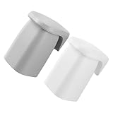 Veemoon 2 Stück Magnetischer Zahnputzbecher Wandhalterung Stoßfester Reisebecher aus Bpa Freiem Kunststoff Rund Glatt für Bad Zuhause