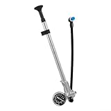 AV-Dämpferpumpe aus Aluminiumlegierung, 300 PSI, tragbar, mit T-Typ-Düse für Vordergabel und Hinterradaufhängung (Silber)