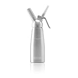 MOVASEE Cream Whipper - Professioneller Schlagsahnesiphon aus Aluminium - 0,5 Liter - mit 3 Zierfassungen - Kompatibel mit N20-Universalpatronen (Nicht enthalten)